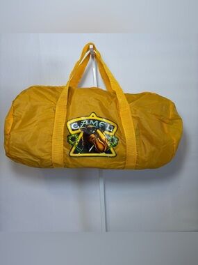 Camel Logo Yellow Duffel Bag for Men